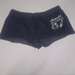 Aeropostale Women's Dark Gray Athletic Shorts